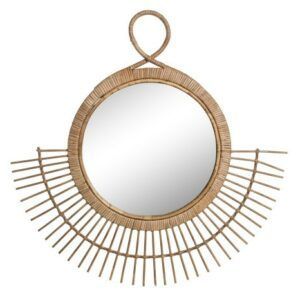 ESPEJO DE RATÁN 68x68CM